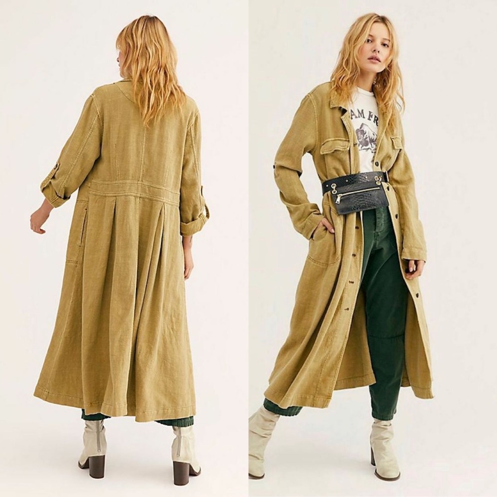 Free People Rainz Duster Jacket XSmall